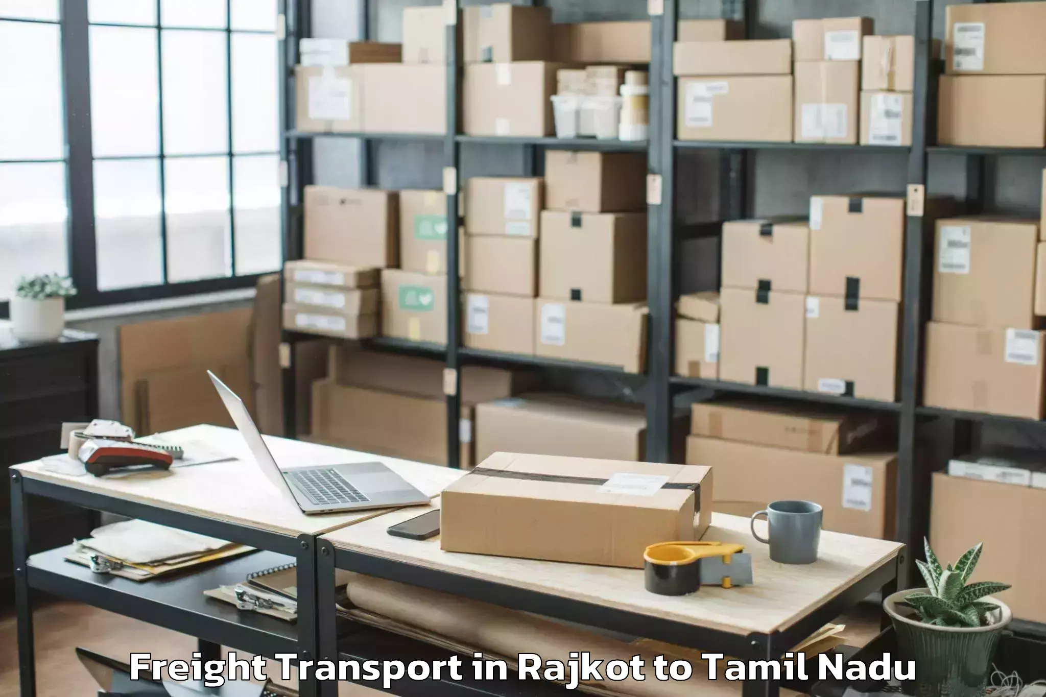 Trusted Rajkot to Coimbatore Airport Cjb Freight Transport